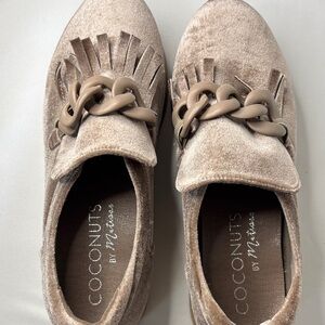 Coconuts by Matisse Taupe Velvet Loafers